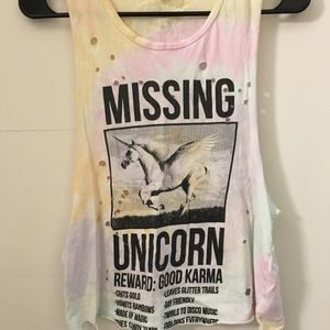 Missing unicorn tank